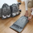 thumbnail image 2 of Bolsa de almacenamiento de zapatos de 5 piezas, organizador de armario, bolsa de viaje portátil no tejida, bolsa impermeable de bolsillo para colgar ropa clasificada, 2 of 5