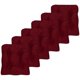 thumbnail image 1 of Sweet Home Collection Coj&iacute;n para silla de espuma viscoel&aacute;stica aplastada, antideslizante, respaldo de goma microdot, 40,6 x 40,6 x 8,2 cm de grosor, 6 unidades, color rojo burdeo, 1 of 5