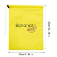 thumbnail image 2 of SIguan,Storage Bags with Drawstring,13.78*9.84'' Reusable Washable Produce Bags,Grocery Vegetables Banana Lettuce Bags with Print Light Yellow, 2 of 2