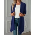 thumbnail image 4 of Alsol Lamesa Womens Essential Cardigans Raglan Sleeve Open Front Kimono Maxi Long Knitted Cardigan Sweater for Women Female, 4 of 6