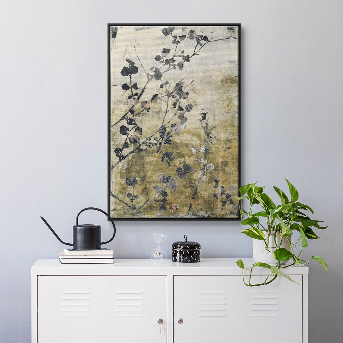 Boundless VII Framed Premium Gallery Wrapped Canvas - Ready to Hang - 17 x 25 - Black Floating Frame