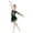 Dark Green, variant on Kids Girls Rhythmic Gymnastics Ballet Jersey Lyrical Dance Dress Split Shiny Rhinestones Ballet Leotard Dress Purple 6