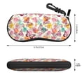 thumbnail image 2 of Sikiie Butterflies and Roses Sunglasses Soft Case Neoprene Zipper Eyeglass Case, Zipper Portable Spectacle Cases for Men Women, 2 of 6