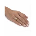 thumbnail image 3 of PalmBeach Jewelry Round Cubic Zirconia 2-Stone Bypass Ring 1.96 TCW in Gold-Plated or Sterling Silver, 3 of 5