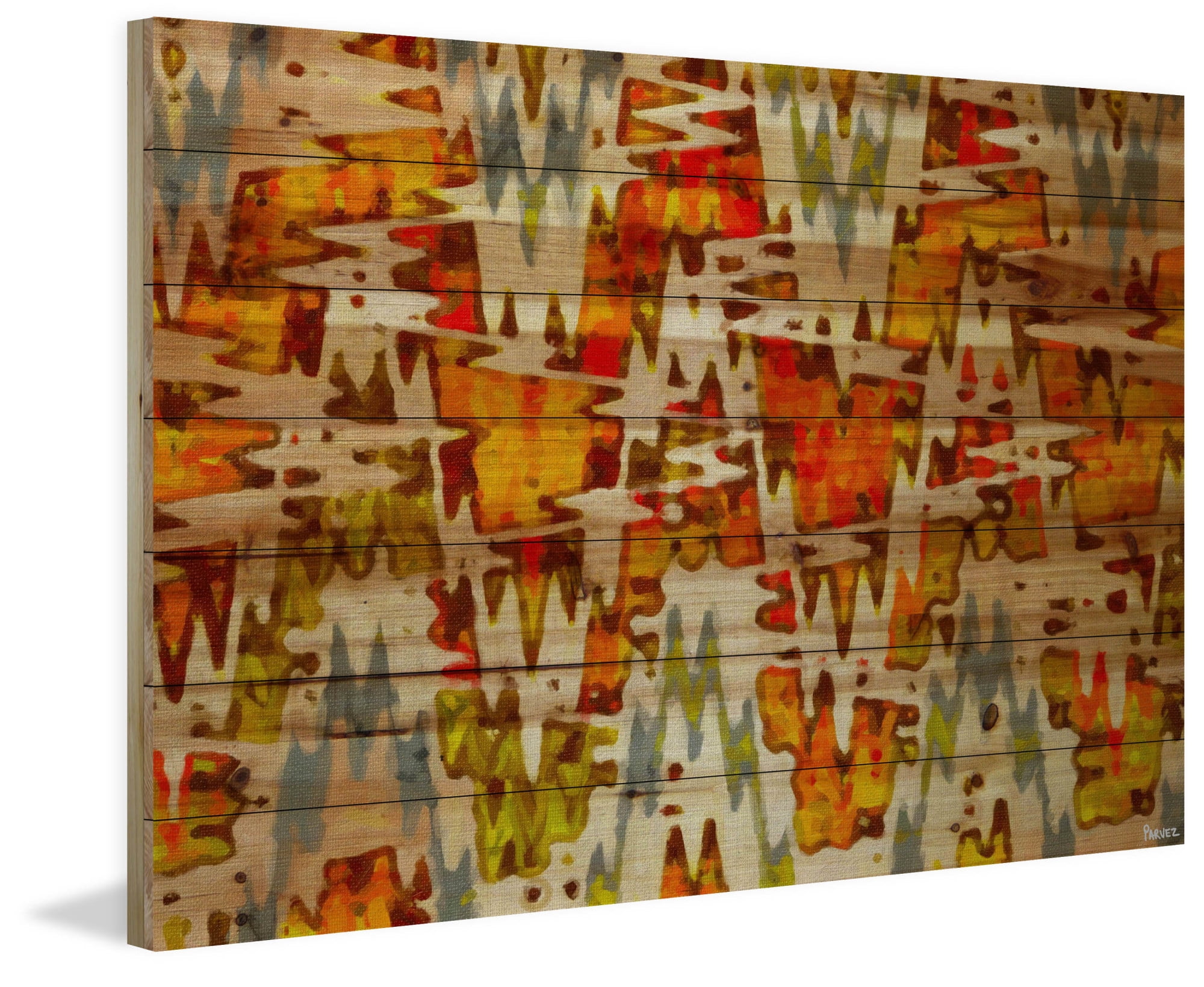 Parvez Michel Inc Parvez Taj - Norwegian Wood Painting Print on Natural Pine Wood