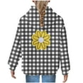 thumbnail image 5 of Zpanxa Girls 4-14 Year Old Patterned Hooded Sweatshirt, Soft Fleece Lined Long Sleeve Pullover with Kangaroo Pocket, 5 of 5