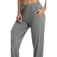 thumbnail image 5 of Wide Leg Lounge Pants for Women High Waist Yoga Pants Casual Loose Comfy Pajama Pants with Pockets Long Leggings Grey XXL, 5 of 9