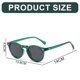 thumbnail image 2 of Gafas de sol retro literarias, gafas de sol redondas de moda europea y americana con clavos de arroz, hechas de PC, 2 of 5