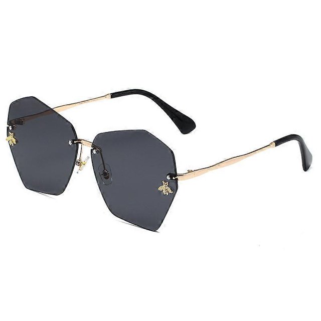 Gafas de sol rectangulares para mujer y hombre, modernas, estilo retro, de los años 90, cuadradas, con protección UV, color piel