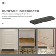thumbnail image 3 of OUNONA 4Pcs Lightweight Rubber Ramp Mat Black for Home Entry and Sweeping Robot Use, 3 of 8