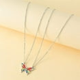 thumbnail image 4 of Silver Butterfly Friendship Necklace Matching Pendant Gift for Women, 4 of 4
