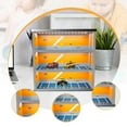 thumbnail image 1 of 1:64 Diecast Toy Car Case de almacenamiento Escena del vehículo Diseño del juguete con espacio de estacionamiento Examen de garaje para vehículos con Muro naranja, 1 of 9