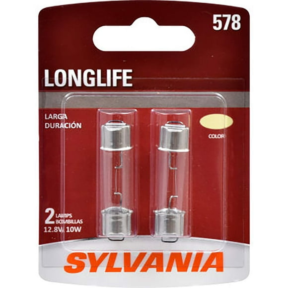 SYLVANIA - 578LL.BP2 578 Long Life Miniature Bulb, (Contains 2 Bulbs)