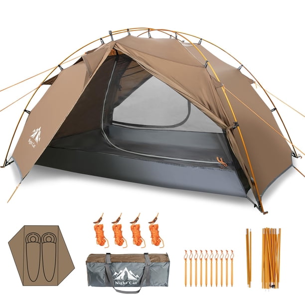 Tienda de Campaña Night Cat para Mochileros, Impermeable para 2 Personas