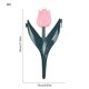 thumbnail image 3 of Decoración del hogar, decoración de habitaciones, decoración de paredes, 4 piezas de valla de plástico para jardín, bordes de valla de estacas, tulipanes, plantas, decoración exterior para césped, par, 3 of 6