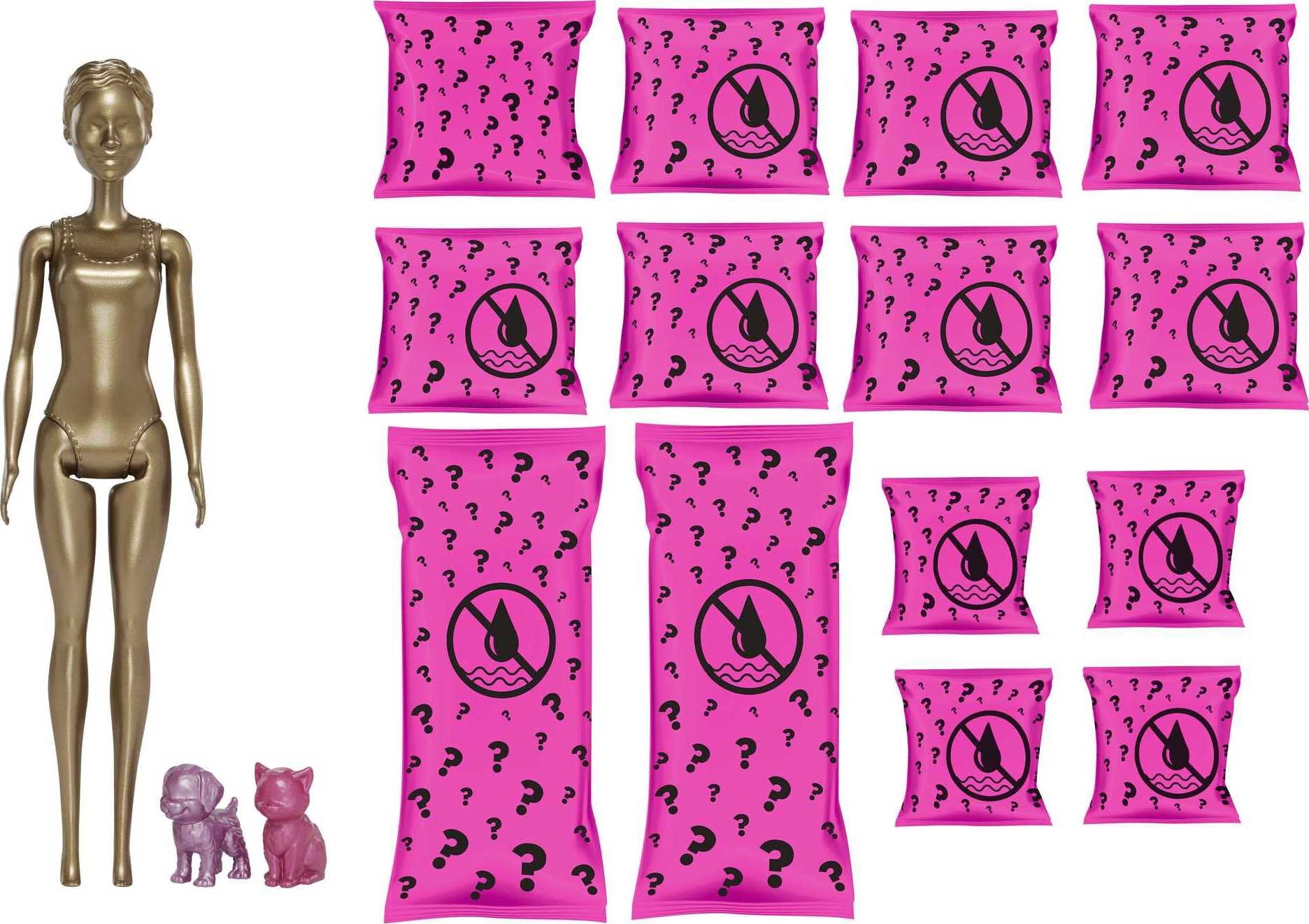 Barbie Day-to-Night Color Reveal Doll with 25 Surprises & Day-to-Night Transformation Beach to Party
