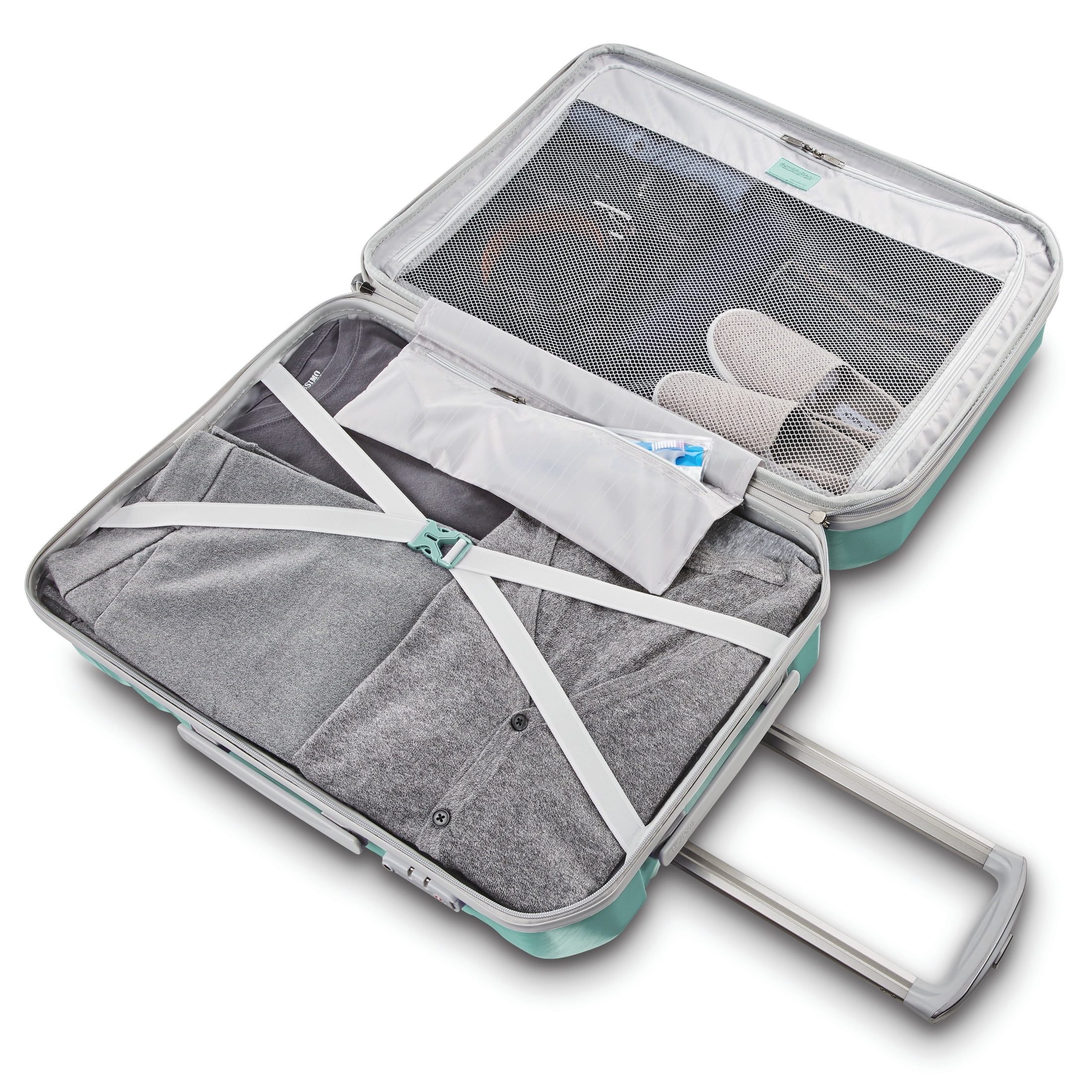 American Tourister Pirouette NXT Hardside Large Checked Luggage