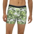 thumbnail image 2 of Men'S Boxer Briefs, Jungle Green Camouflage Soft And Breathable Mens Underwear Boxer Briefs With Widen Waist, 2 of 2