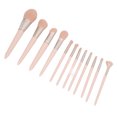 thumbnail image 4 of Juego de 12 brochas de maquillaje, pelo de fibra suave rosa, polvo suelto, colorete, sombra de ojos, cepillo para artista de maquillaje, 4 of 8