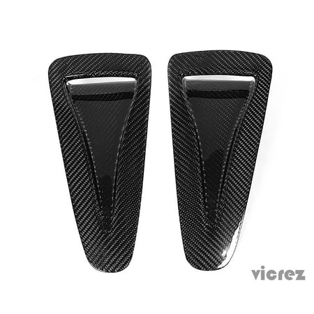 1 Carbon Fiber Hood - Vicrez Nissan GTR R35 2009-2016 OEM Carbon Fiber Hood Air Vents - vz100391