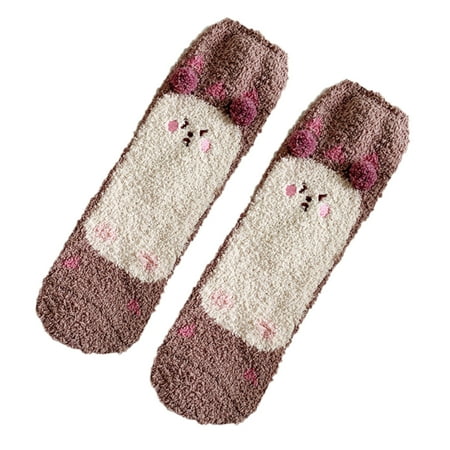 

Womens Socks Thermal Socks Coral Socks Stripe Socks Colorful Lightweight Socks Casual Socks Winter Socks Soft Warm Comfort Casual Socks