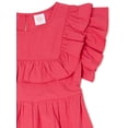 thumbnail image 2 of Wonder Nation Girls Ruffle Yoke Dress, Sizes 4-18 & Plus, 2 of 3