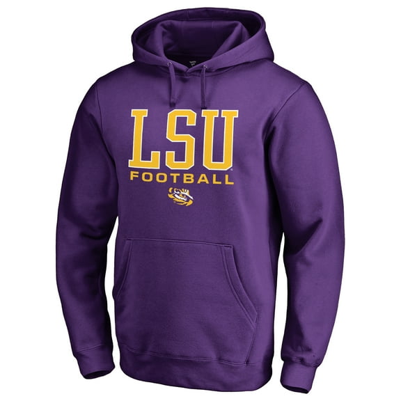 Men's Purple LSU Tigers Team Unity Football Pullover Hoodie