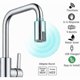 thumbnail image 2 of Touchless Smart Faucet with Motion Sensor, Water Saving, Faucet for Bathroom, Kitchen, Suitable Silver Banmo, 2 of 5