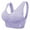 Purple, variant on Tinglu Women Lace Sports Bras with Removable Bra Seamless Cross Front Side Buckle