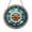 Stained Glass 5.9 Inch, variant on Ocean Blue Compass Rose Stained Glass Round Window Suncatcher, Nautical Hanging Decoration for Coastal Home