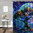 thumbnail image 2 of Orinice Moon Fantasy Art Bathroom Decor Set Colorful Luxurious Graphic Print Polyester Fabric Shower Curtain Set with Hooks 60x72, 2 of 7