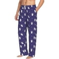 thumbnail image 2 of Xecao Astronaut Rabbit Men's Straight Lounge Pajama Pants: The Ultimate in Comfortable Sleepwear, 2 of 9