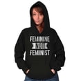 thumbnail image 5 of Feminine Not Feminist Conservative Hoodie Sweatshirt Women Brisco Brands L, 5 of 6