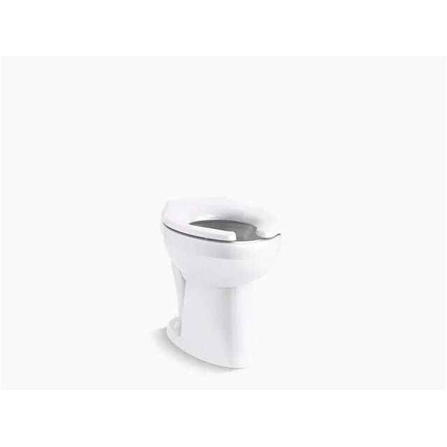 Kohler K-96058-0 Highcliff Ultra Floor-Mounted Rear Spud Flushometer Bowl - White