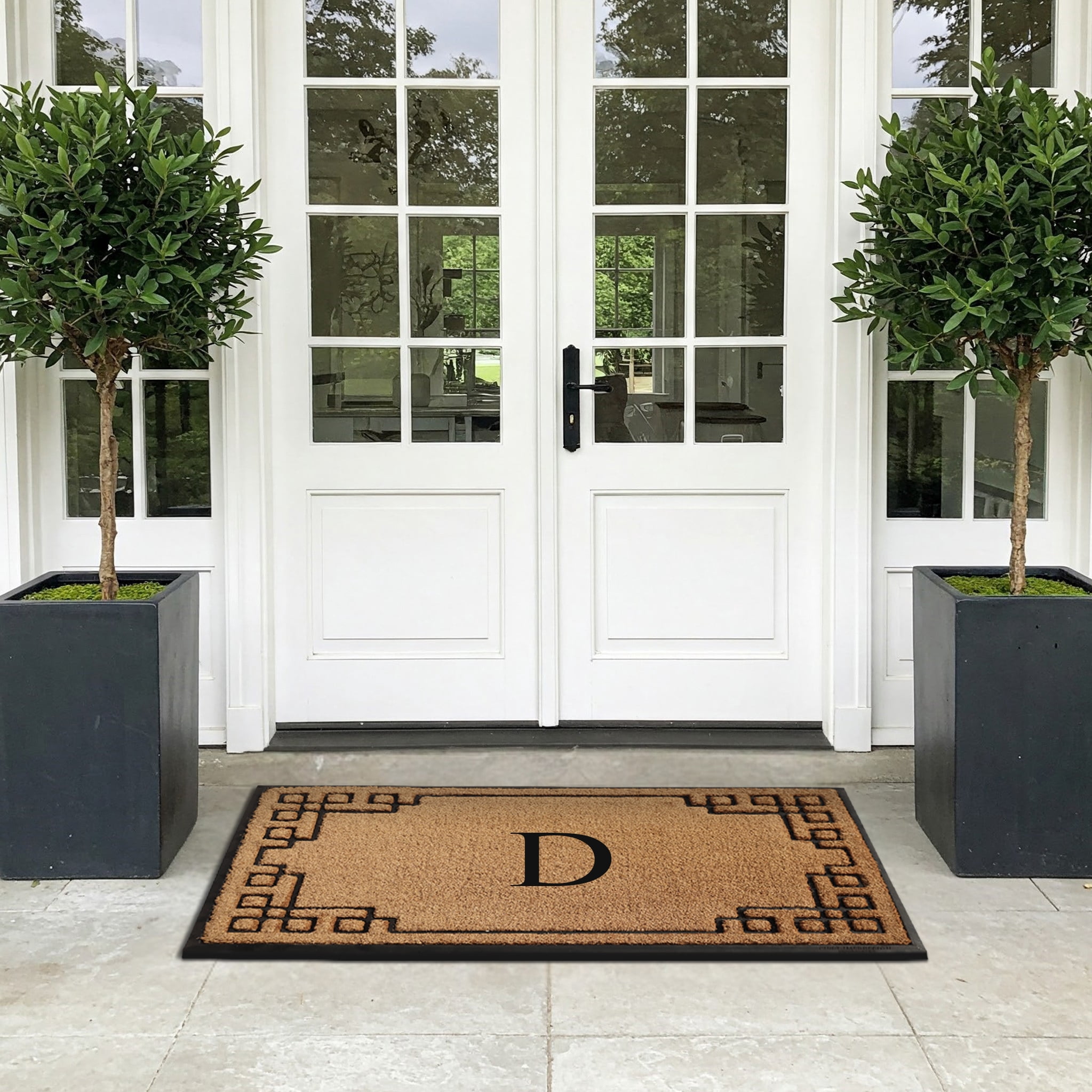 A1 Home Collections Natural Coir & Rubber Door Mat, Long-Lasting Entrance Doormats for Front Door, Thick & Non-Slip Durable Outdoor Entry Mat 36" x 72"