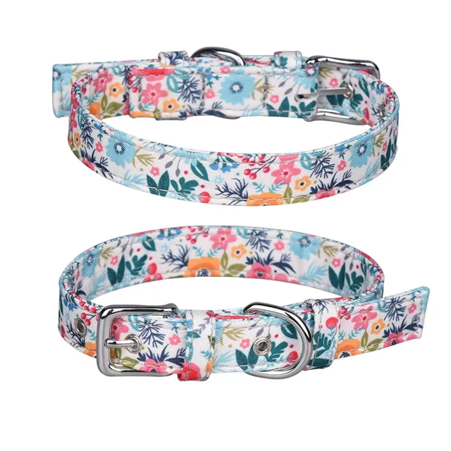 Adjustable Nylon Dog Collar Dogs Cat Collars Harness Pet Supplies Dog Accessories for Small Dogs