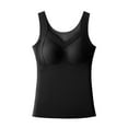 thumbnail image 2 of Antqov Thermal Tank Top Women, Solid Color Skinny with Built in Pads Seamless Sleeveless Base Layer Tops, Fall Winter Casual Comfortable Warm Underwear Vest, 2 of 3