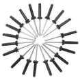 thumbnail image 1 of RUNROTOO 20 Pcs Rivets de Lanterne pour Réparation de Kayak Alliage d'Aluminium Noir Durable, 1 of 8