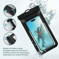 thumbnail image 3 of MaxxMarket Waterproof Phone Pouch/Case Dry Bags for iPhone 17 16 Pro Max/iPhone 15 Pro/14/13 for Samsung LG, IPX8 Cellphone Dry Bag Beach Cruise Ship Essentials, 2 Pack-Black & Black, 3 of 12