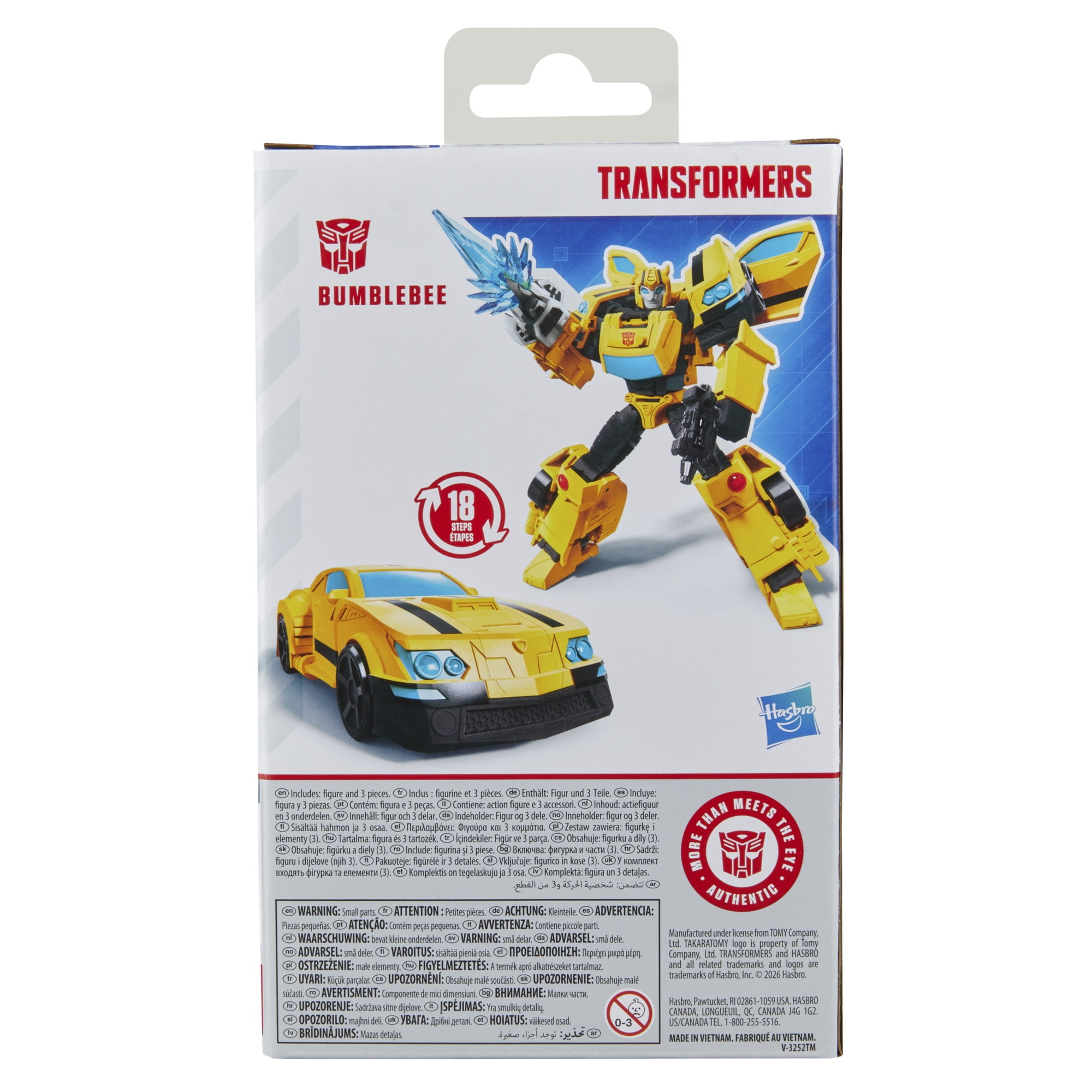 Transformers Toys Prime Changers Bumblebee Action Figure, 6+