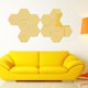thumbnail image 5 of 12 Uds 10 cm pegatinas de pared DIY espejo 3D pegatinas removibles decoración del hogar arte dorado, 5 of 9