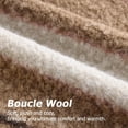 thumbnail image 2 of decorUhome 18x18 Inch Pack of 2 Boho Striped Textured Pillow Covers for Couch Sofa Bedroom, Farmhouse Neutral Pillowcases for Home Decor, Cocoa Brown, 2 of 9