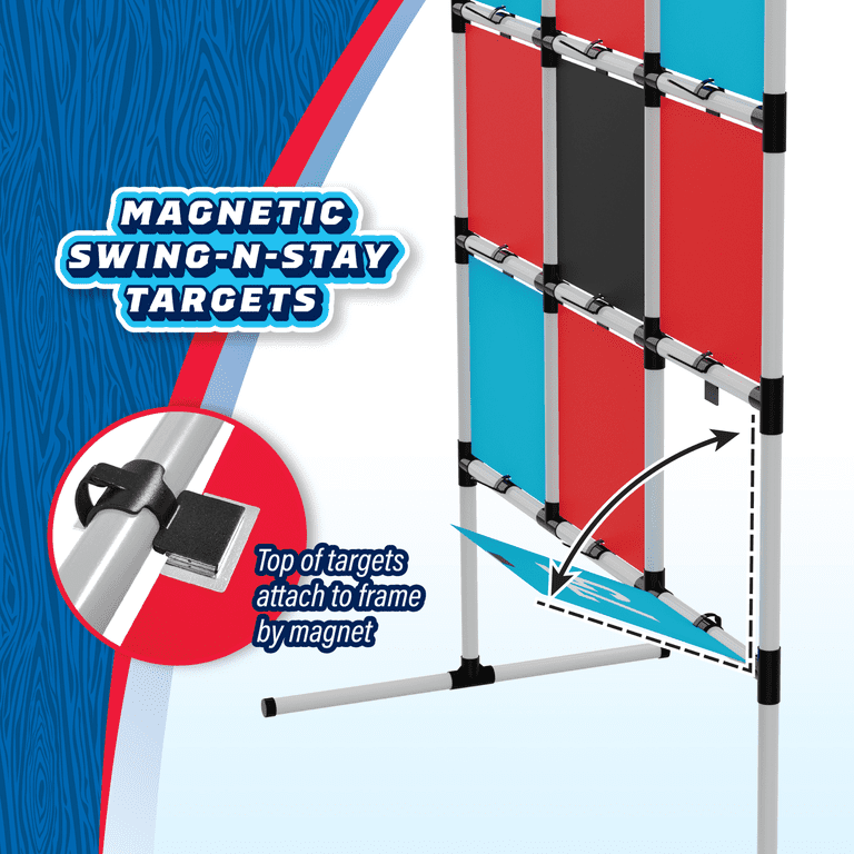 2-in-1 Target Toss, Outdoor Disc & Beanbag Game, Plastic Breakaway