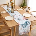 thumbnail image 3 of Table Runner 72 Inches Long for Kitchen Dining, Octopus Coastal Dresser Scarf Farmhouse, Dining Table Decorations for Wedding/Parties, Summer Beach Ocean Shell Jellyfish Starfish 14 x 72 In, 3 of 8