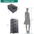 thumbnail image 3 of Dextrus Fabric Dresser with 4 Drawers, Furniture Storage Tower Cabinet, Organizer for Bedroom, Living Room, Hallway, Closet, 3 of 9