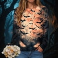 thumbnail image 4 of Godom Halloween Womens Sweatshirts Pumpkin Graphic Long Sleeve Tops Fall Winter Clothes Crewneck Cozy Outfits Pullover Fashion, 4 of 6