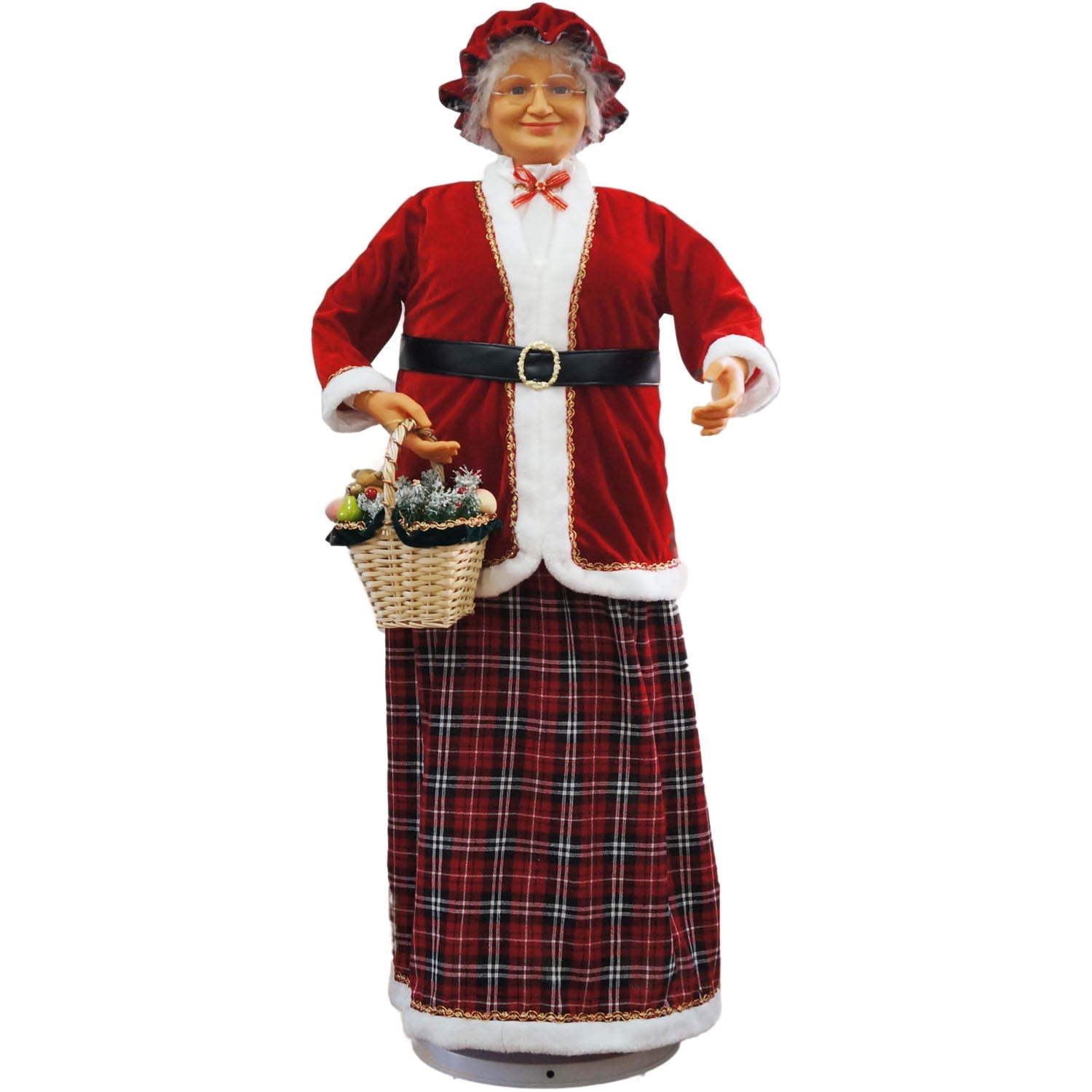 Fraser Hill Farm 58" Dancing Mrs. Claus with Basket