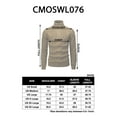 thumbnail image 6 of Mens Casual Slim Fit Pullover Sweaters Knitted Turtleneck Twisted Patterned Thermal (CMOSWL076), 6 of 6