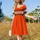 thumbnail image 3 of Football Brownies Vestido de manga corta vestidos para mujer falda de verano 2025, 3 of 7