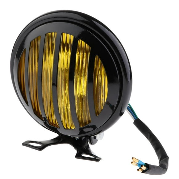 Almencla 6" Mesh Grill Phare Bas Montage Feux de Route / Feux de Croisement pour Jaune
